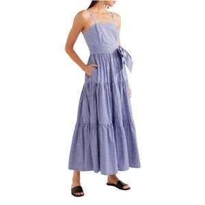 J.Crew Striped Tiered Maxi